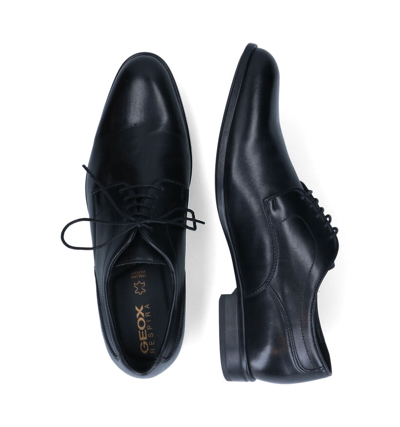 Geox Iacopo Chaussures habillées en Noir en cuir (315646)
