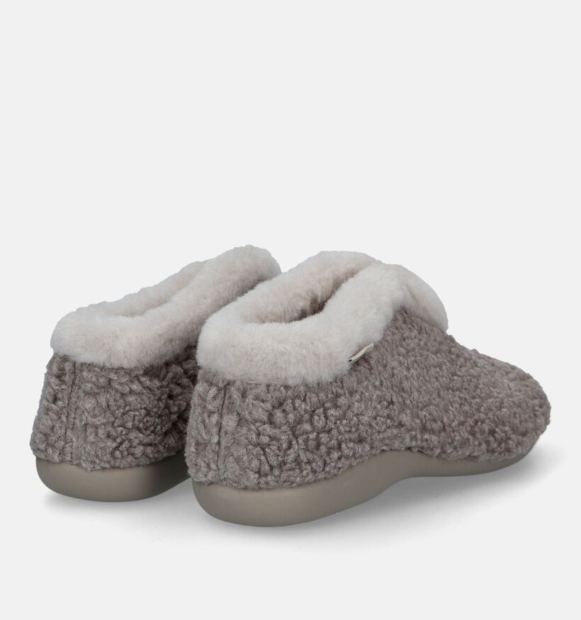 Hush Puppies Orge Pantoufles en Taupe pour femmes (329607)