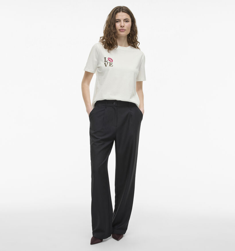 Vila Sybil Witte T-shirt voor dames (357335)