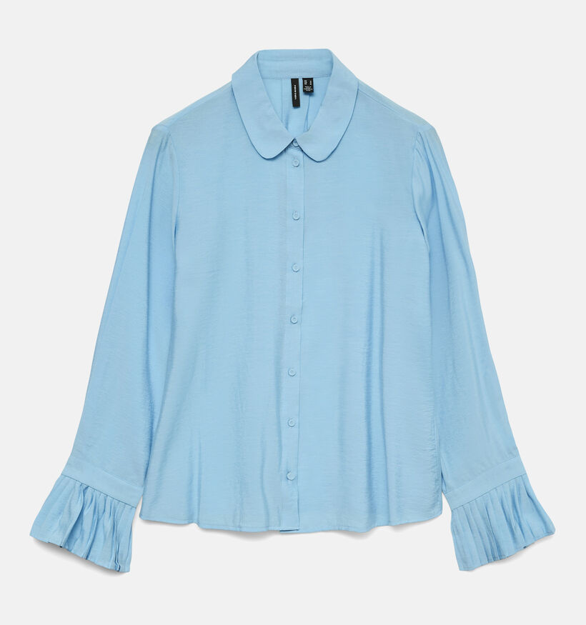 Vero Moda Plissi Lichtblauwe Blouse voor dames (366129)