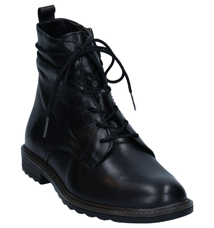 Tamaris Greenstep Zwarte Bottines in leer (296771)