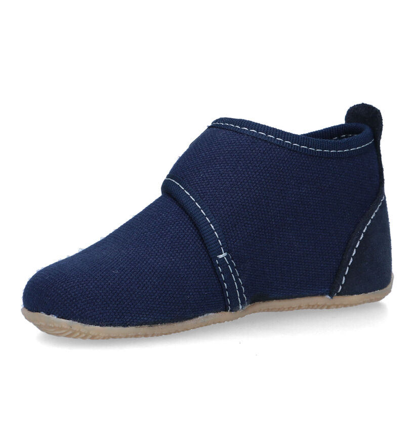 Living Kitzbühel Pantoufles pour bébé en Bleu foncé pour filles, garçons (326056)