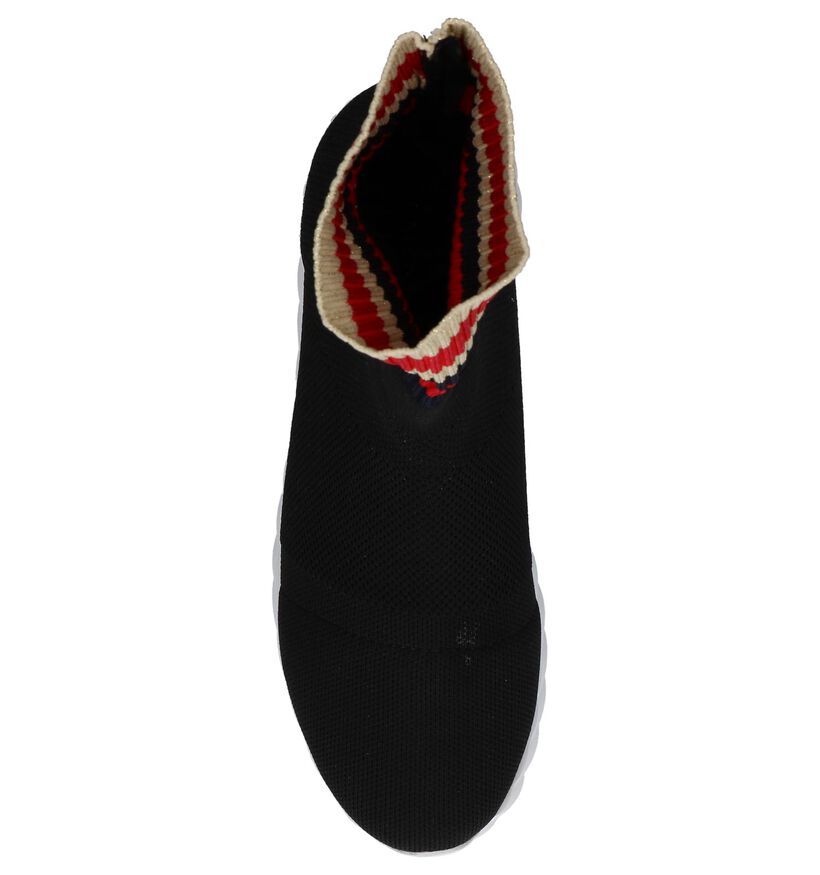 Uma Parker Zwarte Slip-on Sneakers in stof (230537)