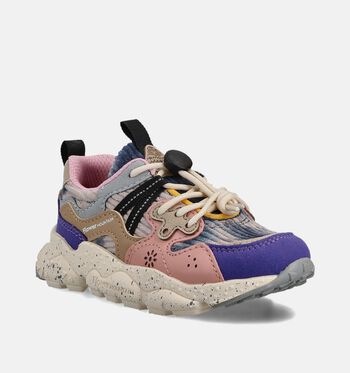 Naturino Sneakers Geel/Beige/Bruin/Blauw/Roze