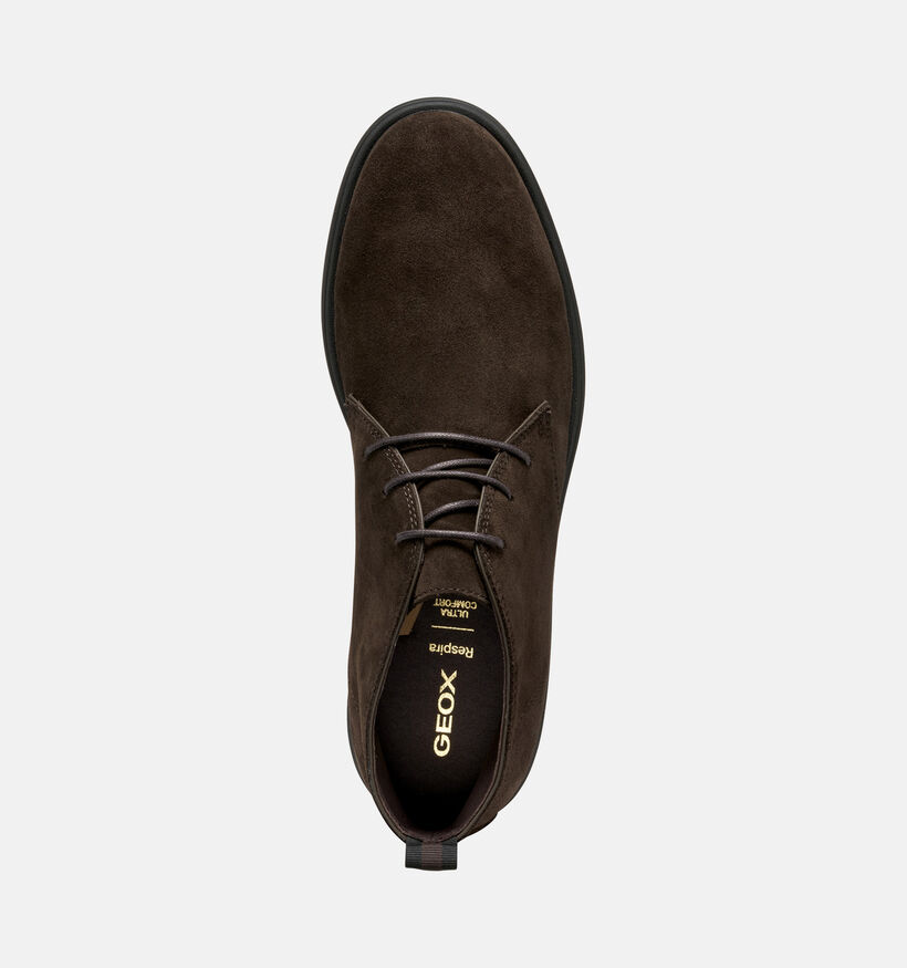 Geox Spherica Donkerbruine Geklede Schoenen voor heren (376394)