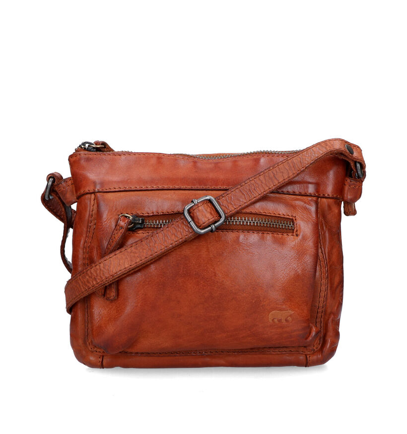 Bear Design Cognac Schoudertas in leer (329781)