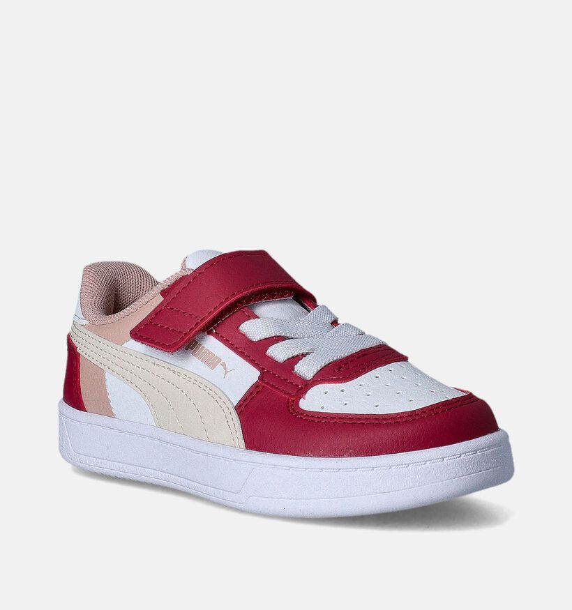 Puma Caven 2.0 block AC Baskets en Rouge pour filles (350385) - pour semelles orthopédiques