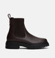 Tommy Hilfiger Plaque Pebble Bottines Chelsea en Brun foncé pour femmes (362368)