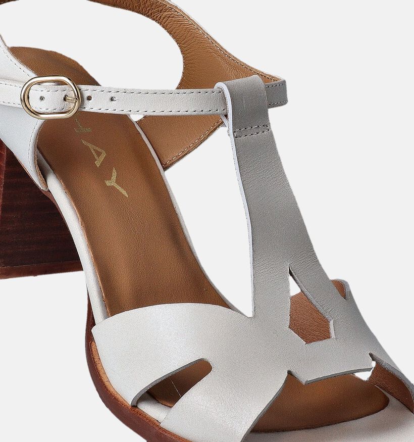 JHay Ecru Sandalen met hak voor dames (357672)