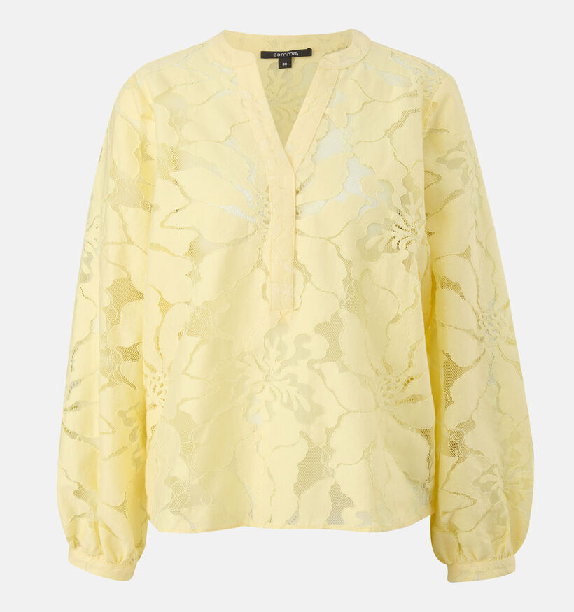 comma Gele Bloemen Blouse (327336)
