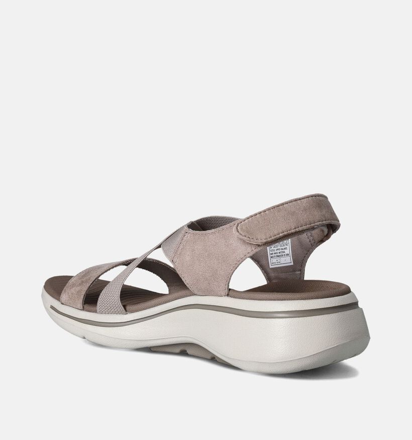 Skechers Go Walk Arch Fit Treasured Taupe Sandalen voor dames (354724)