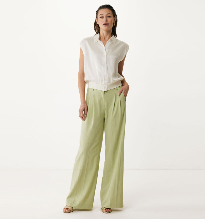 Mexx Chemise sans manches en Écru pour femmes (358557)