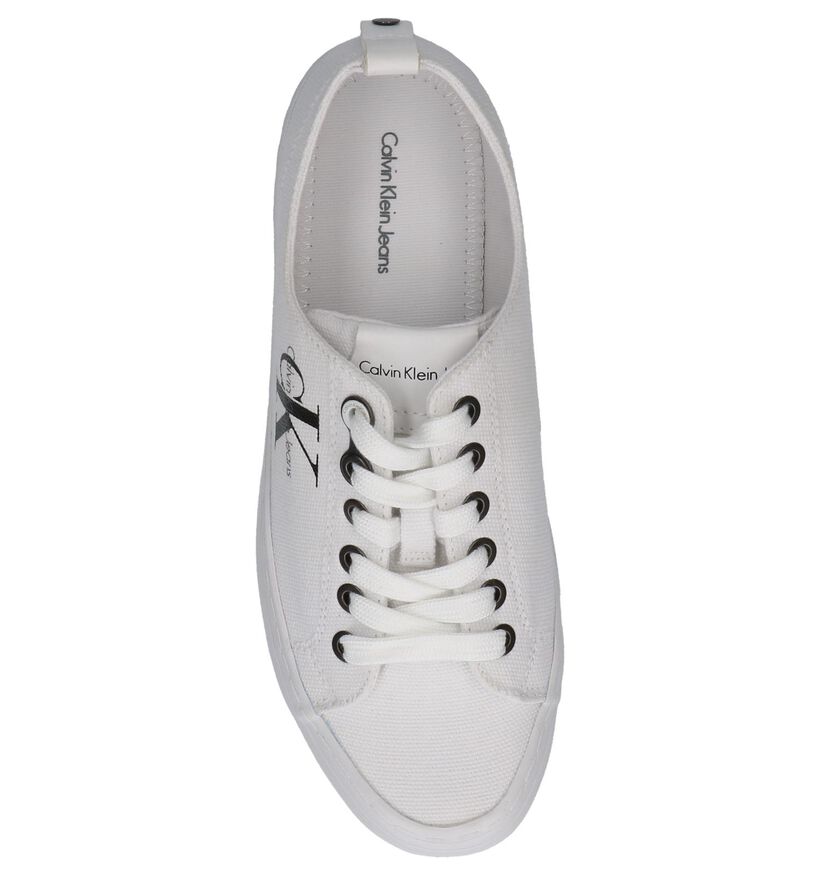 Calvin Klein Zolah Witte Sneakers in stof (269191)