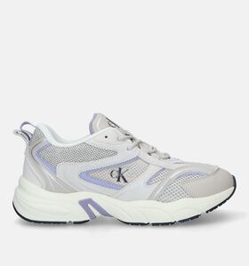 Calvin Klein Retro Tennis Baskets en Écru pour femmes (326392) - pour semelles orthopédiques