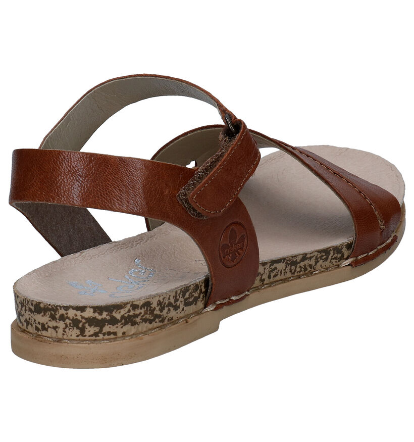 Rieker Bruine Sandalen in leer (288201)