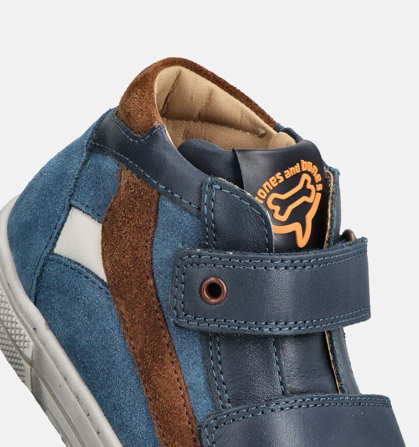 STONES and BONES Rento Blauwe Sneakers voor jongens (362007) - geschikt voor steunzolen