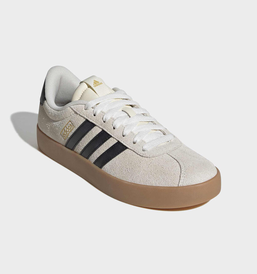 adidas VL Court 3.0 Baskets sportives en Beige pour femmes (366864) - pour semelles orthop&eacute;diques