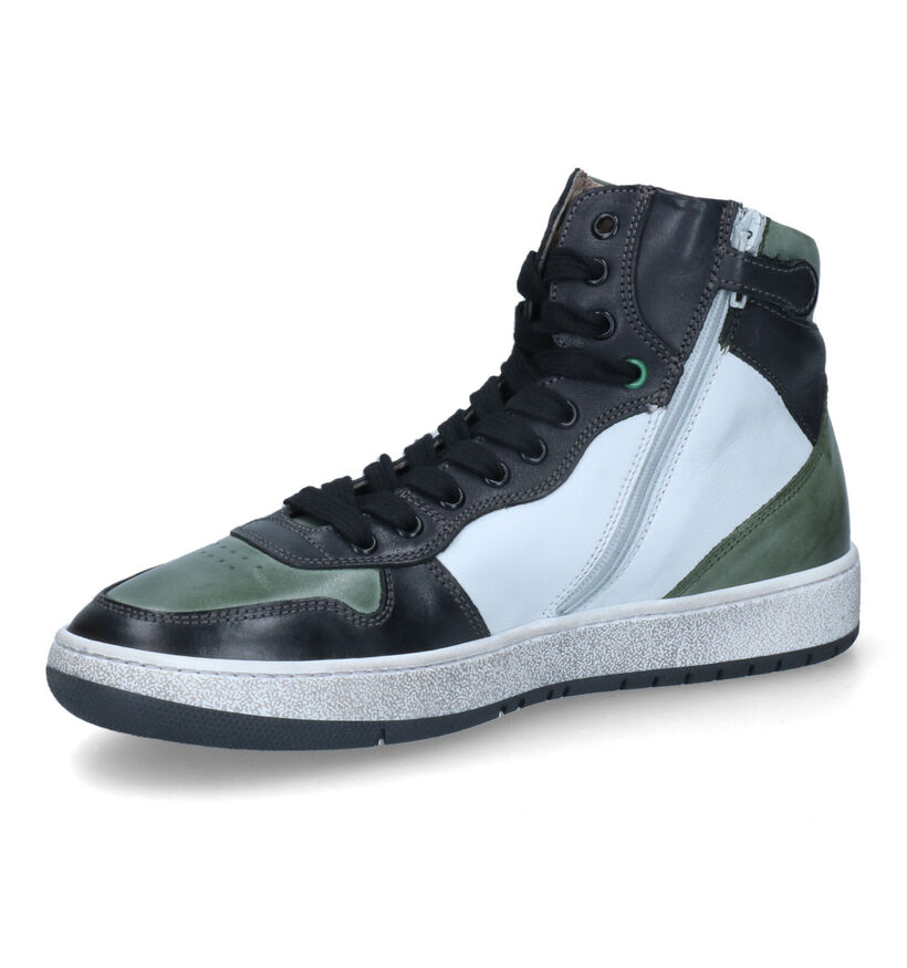 STONES and BONES Losot Groene Sneakers voor jongens (313866) - geschikt voor steunzolen