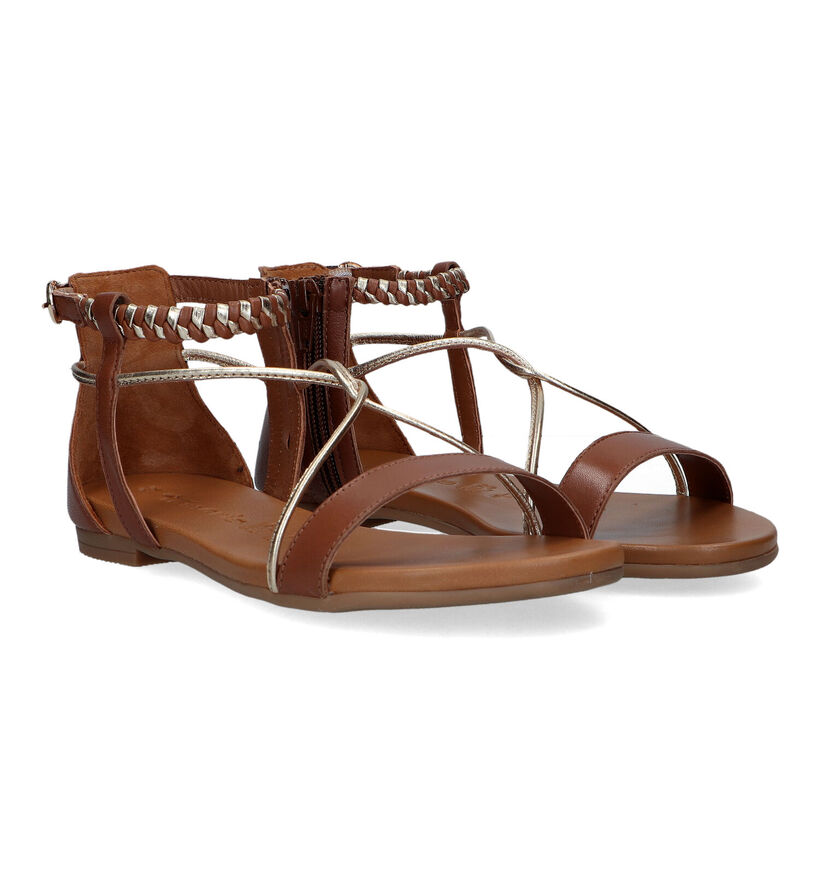 Tamaris Sandales plates en Or pour femmes (322233)