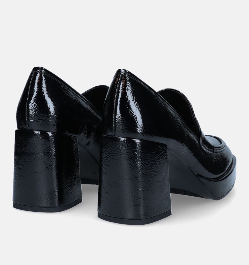 Signatur Mocassins avec talon carré en Noir pour femmes (329286)