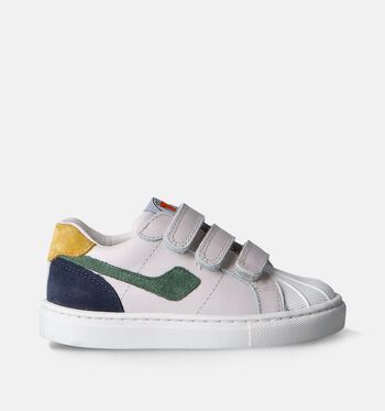 Chaussures à scratch blanc
