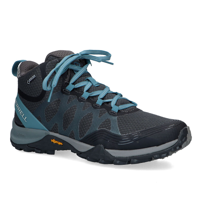 Merrell Siren 3 Mid GTX Blauwe Wandelschoenen voor dames (310221) - geschikt voor steunzolen