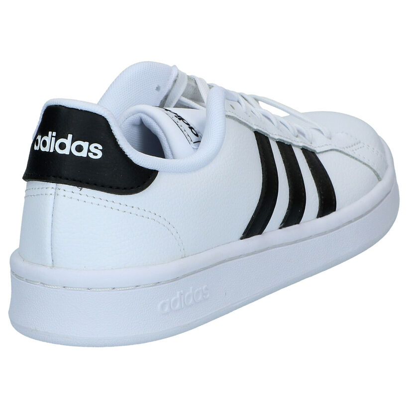 adidas Grand Court Witte Sneakers in kunstleer (284594)