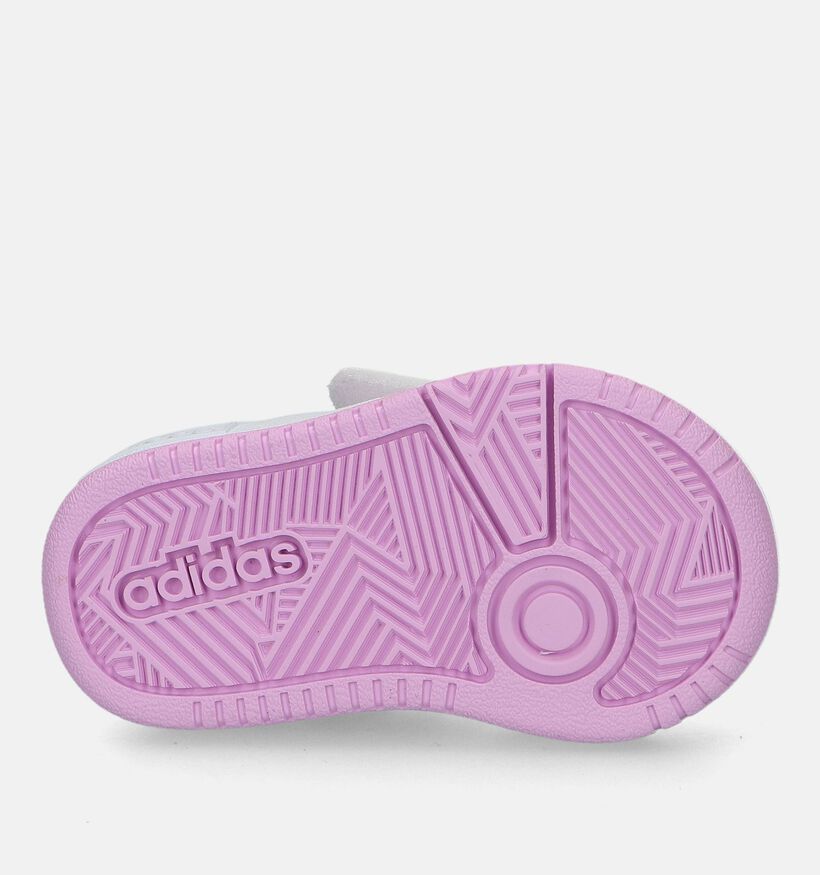 adidas Hoops 3.0 Witte Babysneakers voor meisjes (301117) - geschikt voor steunzolen