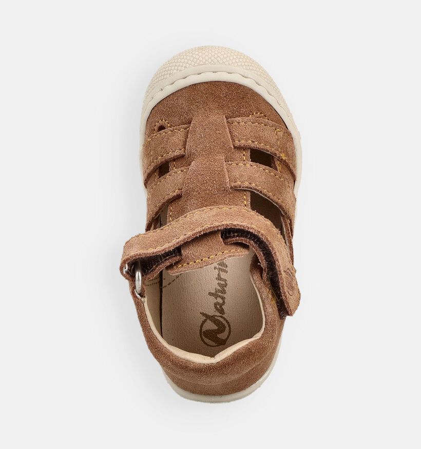 Naturino Suede Sandales pour b&eacute;b&eacute; en Brun fonc&eacute; pour filles, gar&ccedil;ons (371643) - pour semelles orthop&eacute;diques