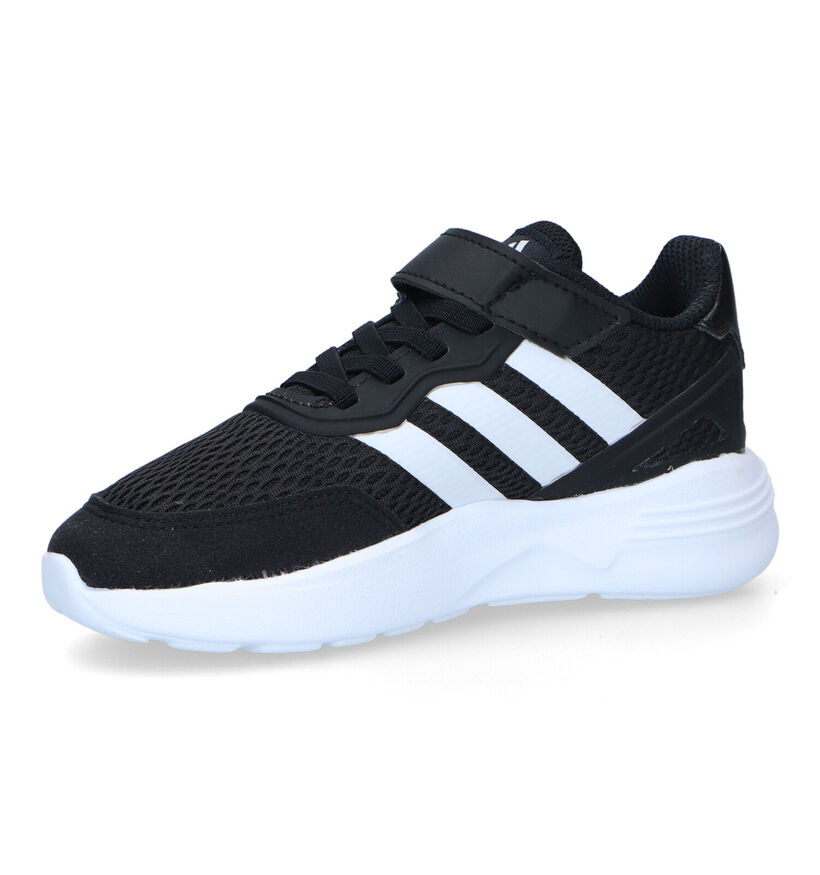 adidas Nebzed EL Zwarte Sneakers voor jongens, meisjes (326929)