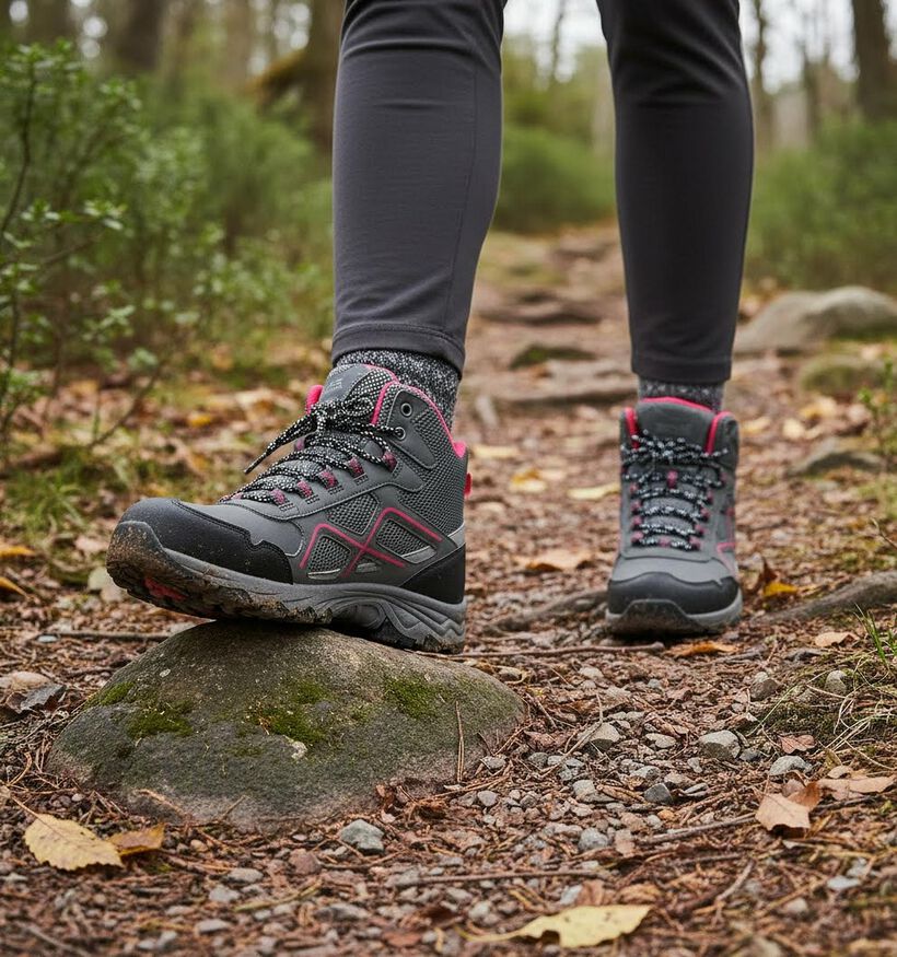 Regatta Lady Vendeavour Zwarte Wandelschoenen voor dames (351990) - geschikt voor steunzolen