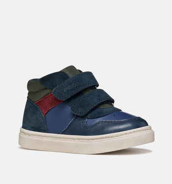 Geox Respira High Baskets Blanc/Bleu