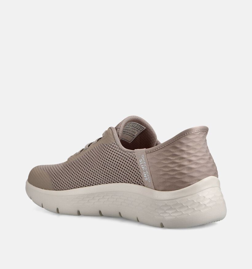 Skechers Go Walk Flex Grand Entry Baskets en Taupe pour femmes (367459) - pour semelles orthop&eacute;diques