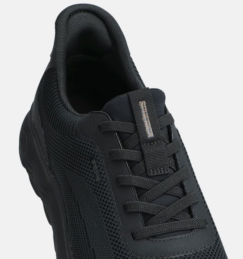 Geox Spherica Zwarte Veterschoenen voor heren (369112) - geschikt voor steunzolen