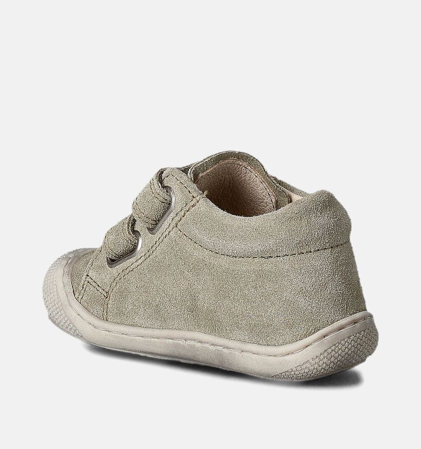 Naturino Macks Suede Kaki Babyschoentjes voor jongens (359957) - geschikt voor steunzolen