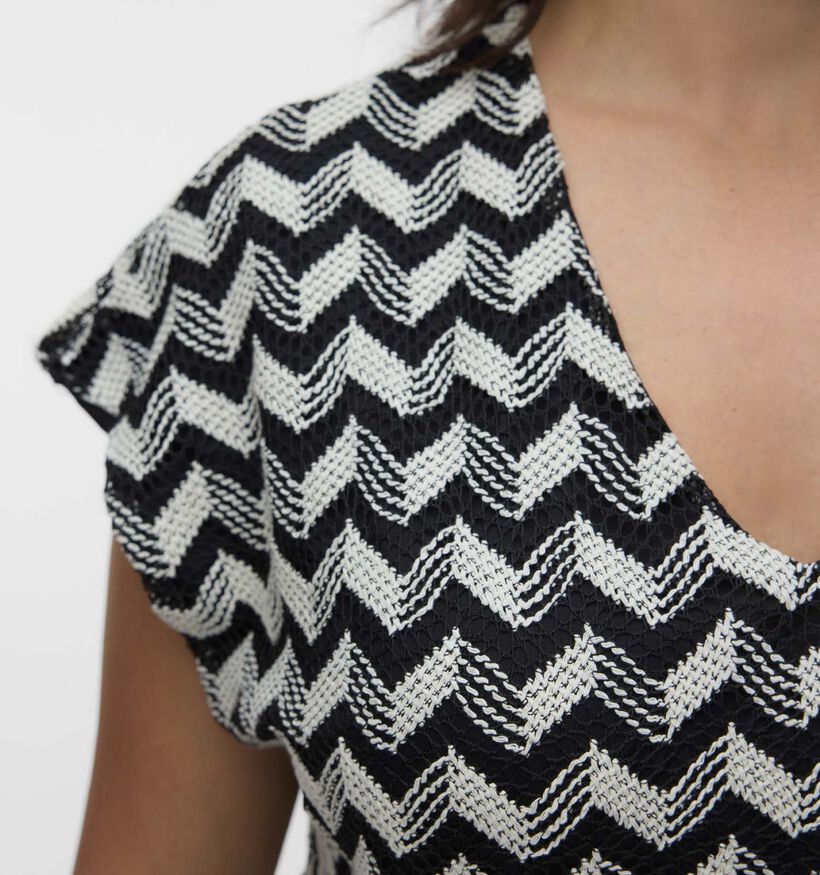 Vero Moda Curve Tikka Zwarte T-shirt voor dames (375032)