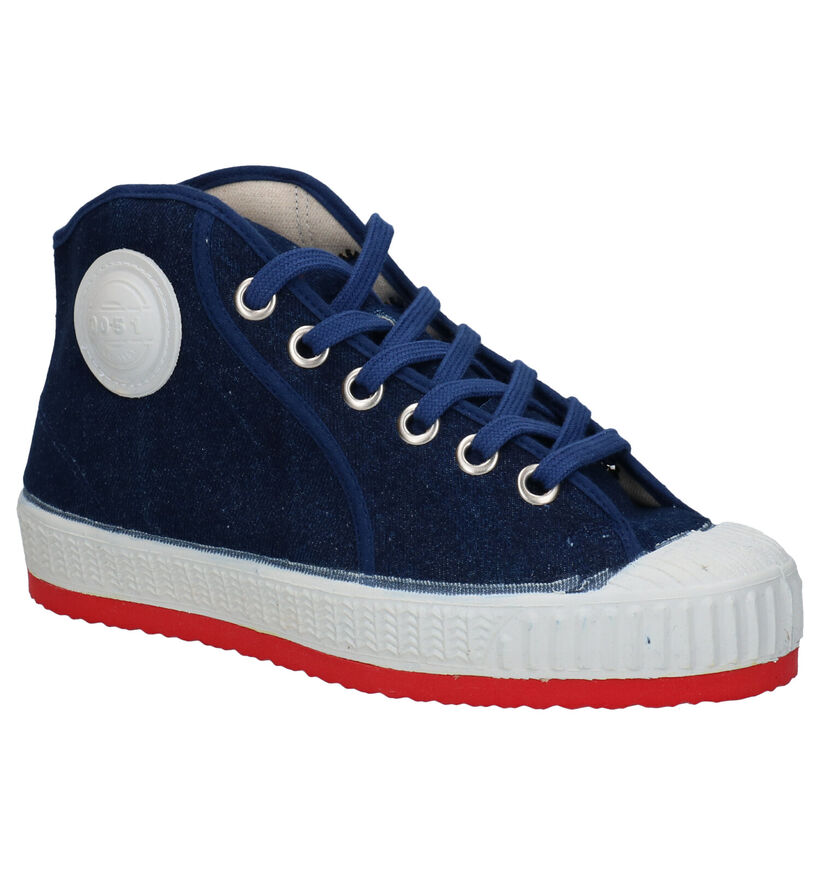 0051 Jeans Zwarte Sneakers in stof (294650)