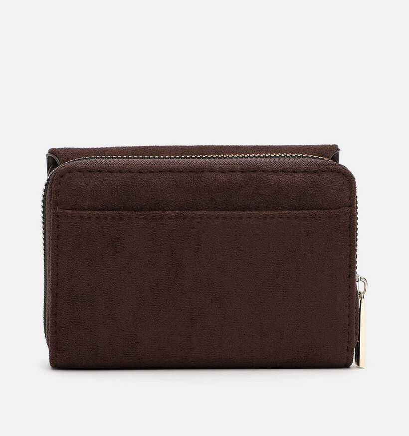 Tamaris Marina Suede Porte-monnaie zipp&eacute; en Brun fonc&eacute; pour femmes (378800)