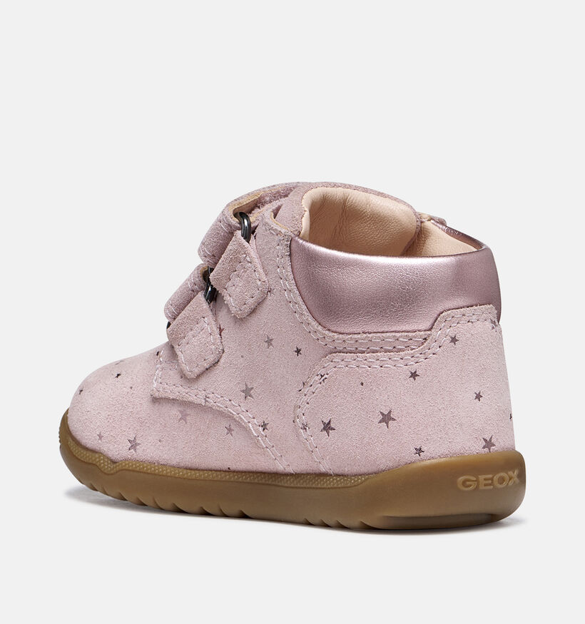Geox Macchia Baskets montantes en Rose pour filles (377745) - pour semelles orthop&eacute;diques