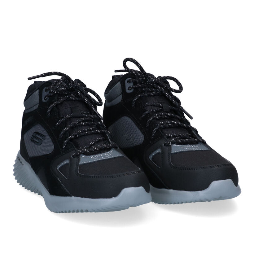 Skechers Bounder Chaussures de randonnée en Noir en cuir (295661)