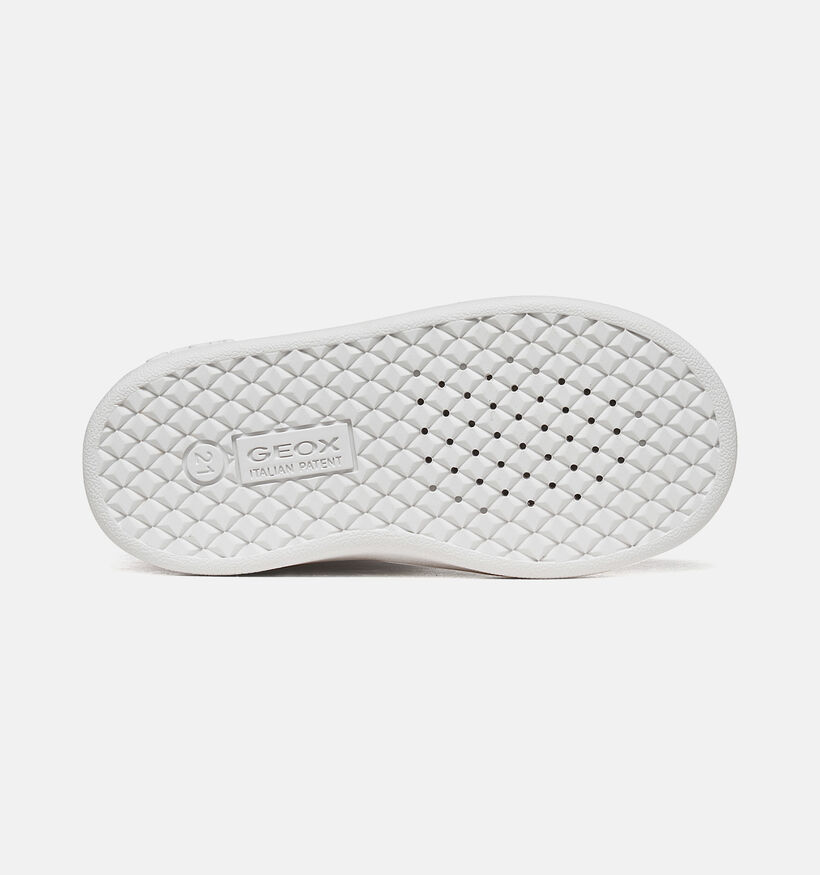 Geox Eclyper Baskets montantes en Blanc pour filles (376252) - pour semelles orthop&eacute;diques
