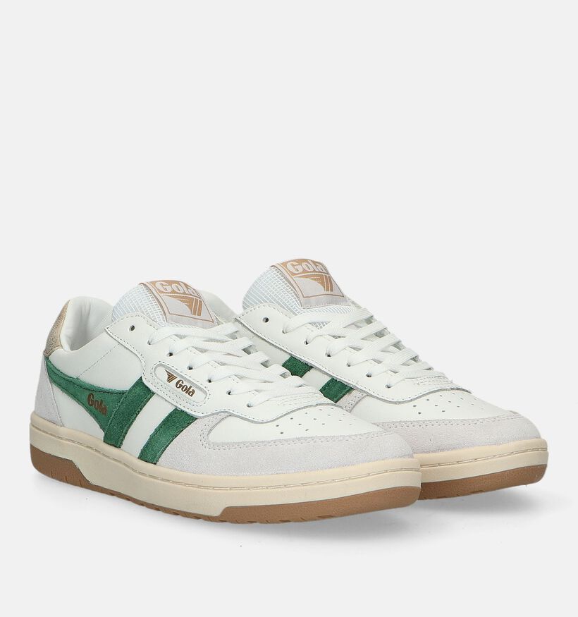 Gola Hawk Witte Sneakers voor dames (336886) - geschikt voor steunzolen