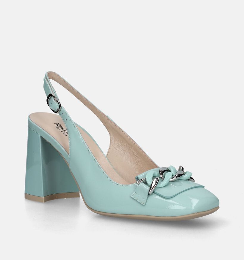 NeroGiardini Escarpins slingback en Vert clair pour femmes (337142)