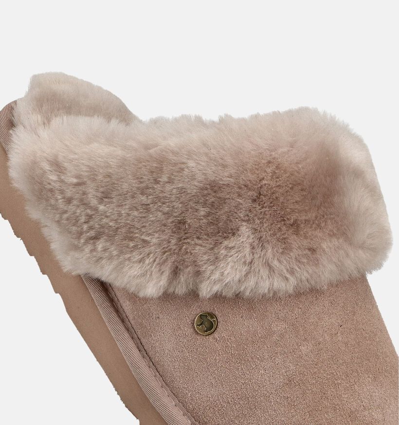 Warmbat Flurry Pantoufles ouvertes en Taupe pour femmes (362516)