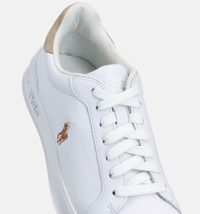 Polo Ralph Lauren Baskets habill&eacute;es en Blanc pour femmes (369537)