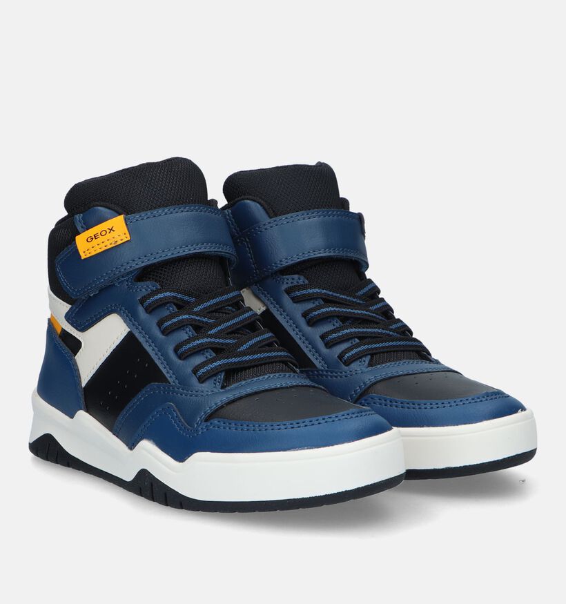 Geox Perth Blauwe Hoge Sneakers voor jongens (328538) - geschikt voor steunzolen
