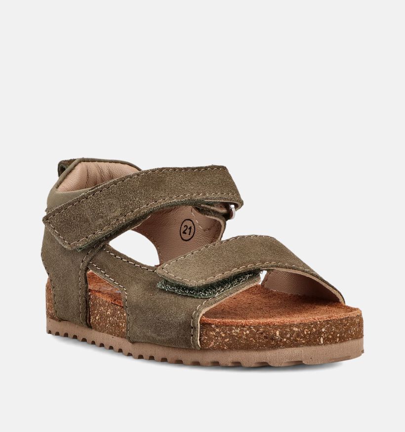 Little David Donkergroene Sandalen voor meisjes, jongens (373080)