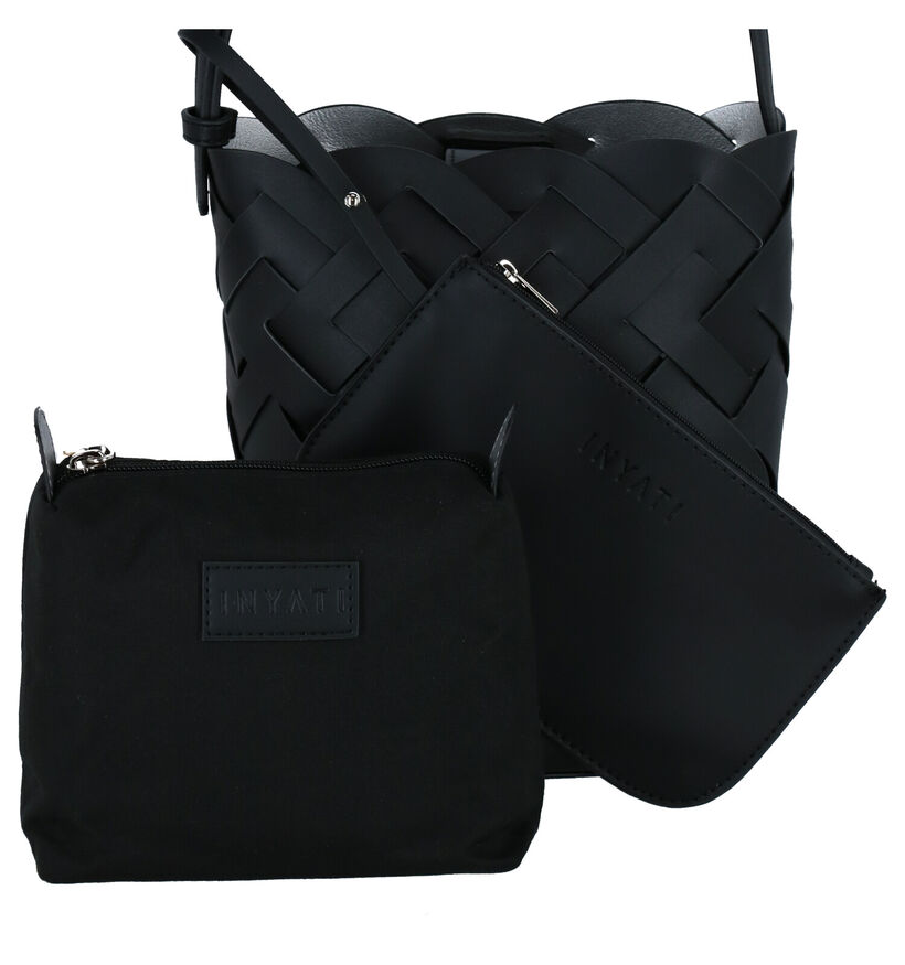 Inyati Becca Vegan Sac porté croisé en Noir pour femmes (291147)