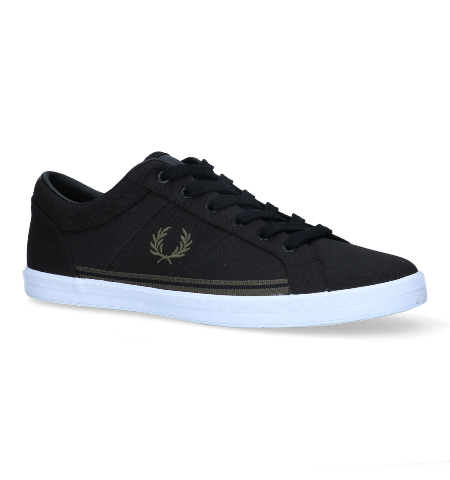 Fred Perry Baseline Zwarte Veterschoenen Heren Lage schoenen Online op TORFS.BE