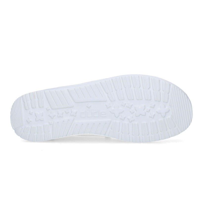 HEYDUDE Wendy Boho Mocassins en Blanc pour femmes (324432) - pour semelles orthopédiques